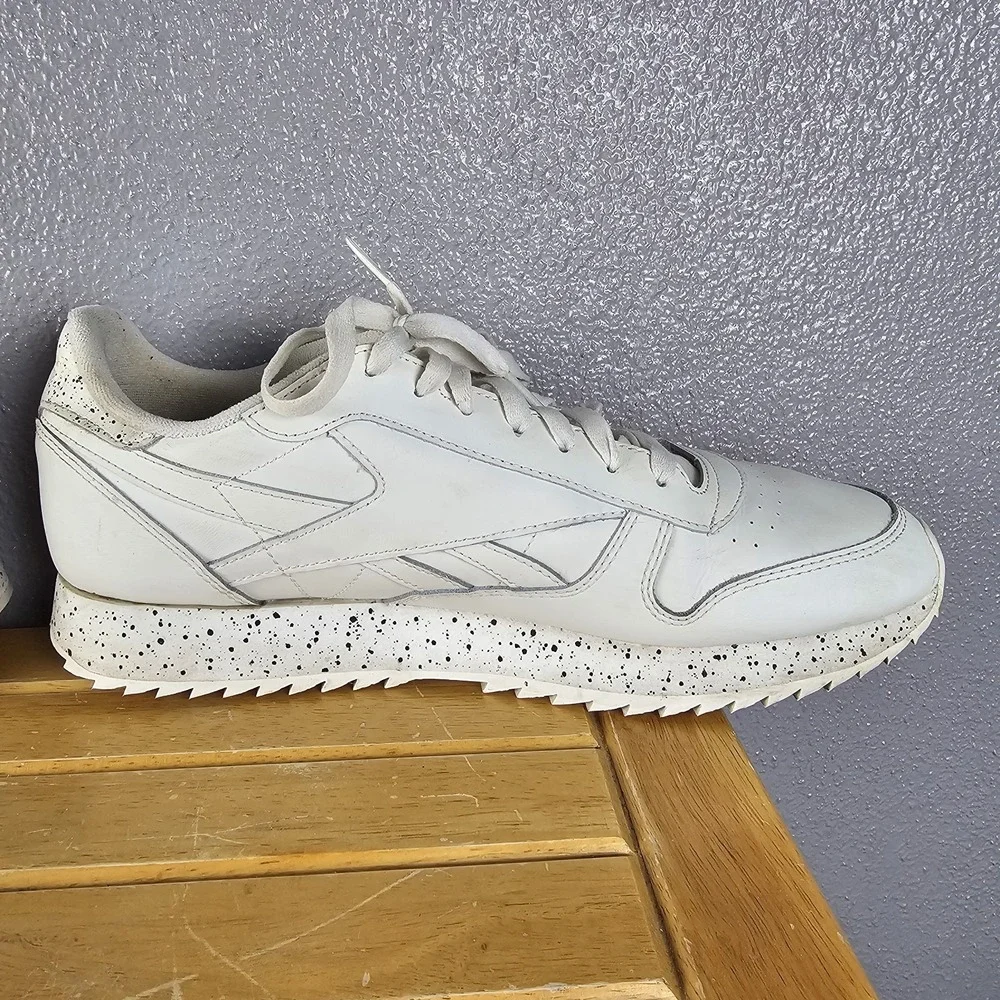 Reebok Classic Leather Ripple Shoes Shoes‎ Mens 12 H06419 Speckle White
